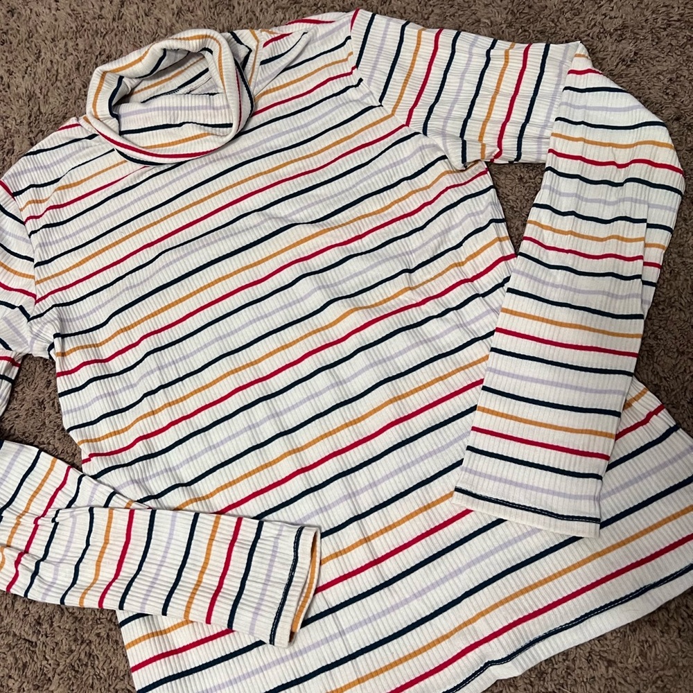 Old Navy Striped Turtleneck